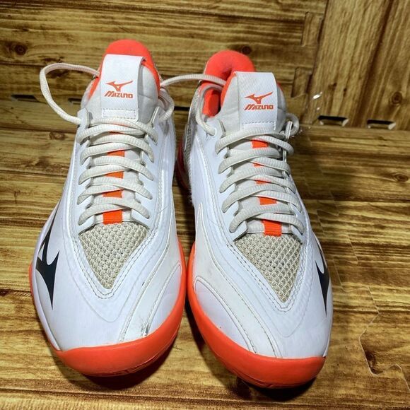 Mizuno Women's Size 7 Wave Impulse AC Tennis Shoe in Bright Coral - Picture 3 of 6